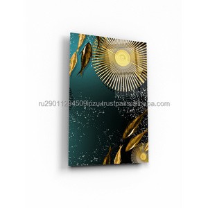 Painting on glass "Gold fish 3" 40x60, art. WB-01-323-04 fade resistance, novelty & creative home decoration