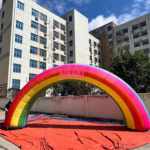 Best popular inflatable rainbow arch inflatable tire advertising inflatable arch