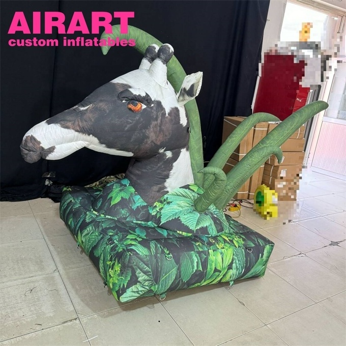 Mascot animal custom inflatable cow, base decoration inflatable cow for display