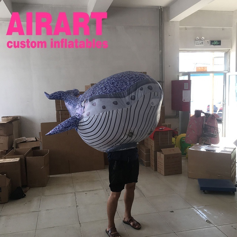 inflatable fish costume,lovely inflatable whale fish costume for sale