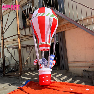 Advertising decorated inflatable hot air balloon, inflatable candy decorated hot air balloon for display