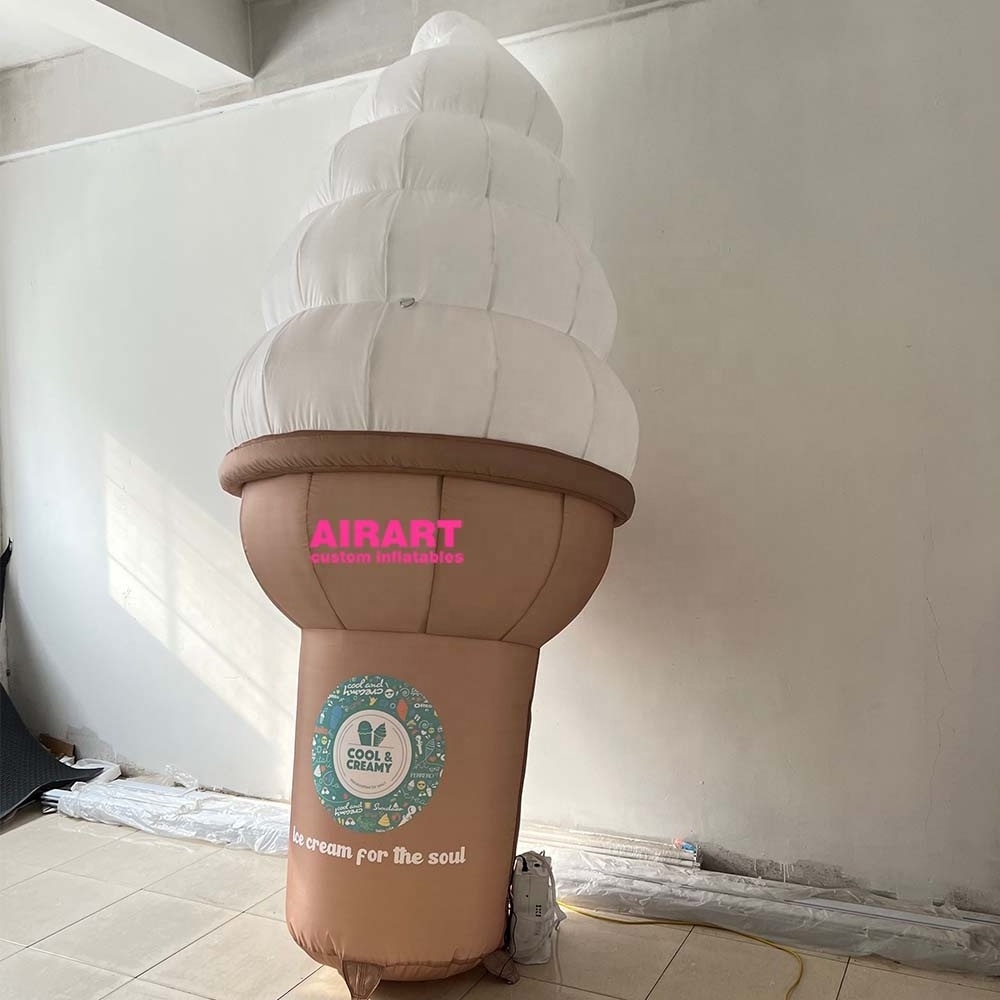 Advertising Inflatable Ice Cream Cone For Outdoor Promotional Decoration