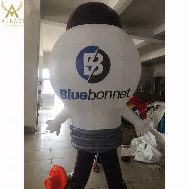 lights bulb inflatable costume,cartoon inflatable Bulb mascot costume/inflatable light balloon model