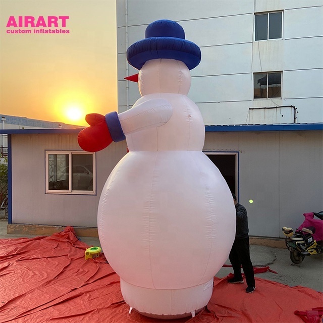 custom Advertising decorative inflatable Christmas snowman, cartoon inflatable snowman for decoration