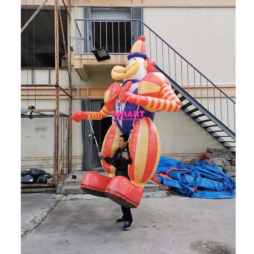 Circus Performance Event Inflatable Dancing Clown Man Puppet For Adults