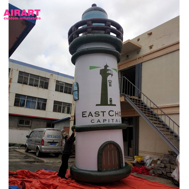 Big Inflatable Light Tower Lighting Inflatable Lighthouse Model For Advertising