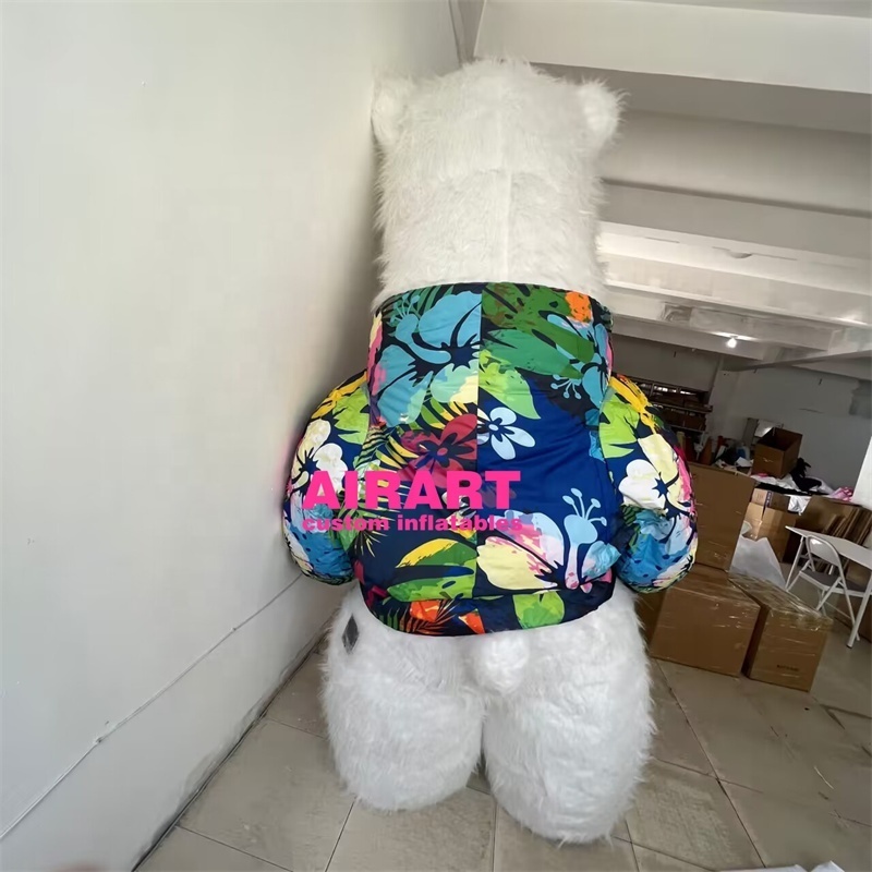 Animal suit inflatable bear costume inflatable polar bear costume