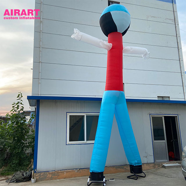 Personalized 6m high inflatable robot air dancer,double legs air dancer with blower for advertising