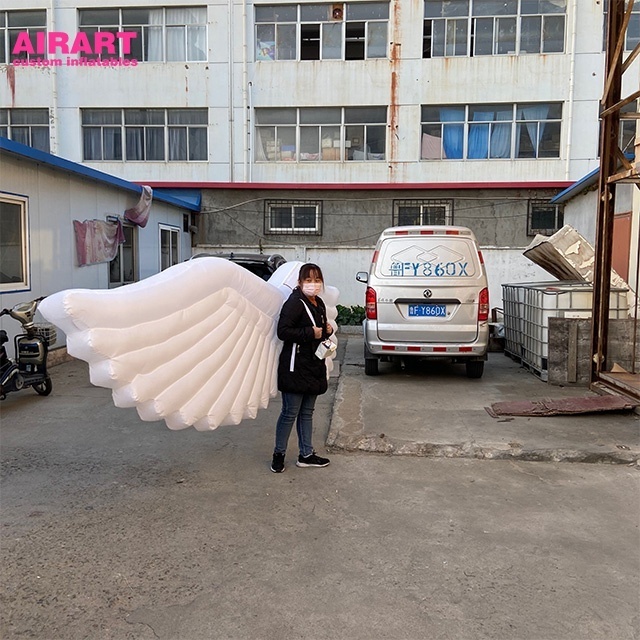 Angel wings inflatable decoration costume LED lighting fairy wings for party