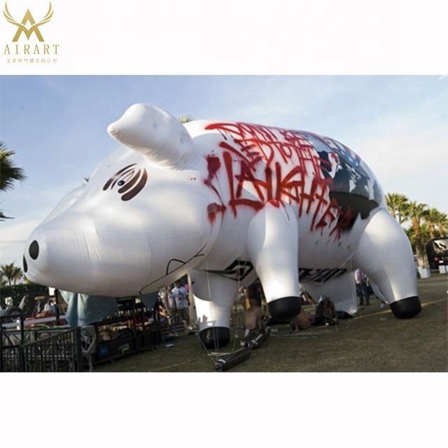 A04 Spray painted inflatable pig balloon huge wild boar inflatable mascot cartoon balloon C2