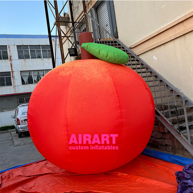 A1 3m Giant Inflatable Peach Model Customized Festival Advertising Inflatable Fruits For Sale