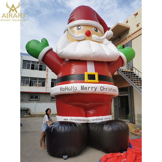 Outdoor PVC 25ft Christmas American Inflatable Santa figure