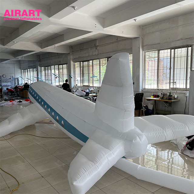 Giant inflatable airplane inflatable model plane for airport opening ceremony