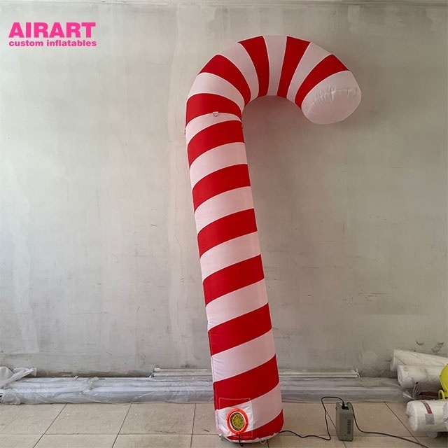 Cheap inflatable Christmas candy cane, party decoration inflatable candy