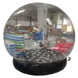 Inflatable Snow Globe For Christmas Decorations,Bubble Photo Booth Dome Tent People Can Enter