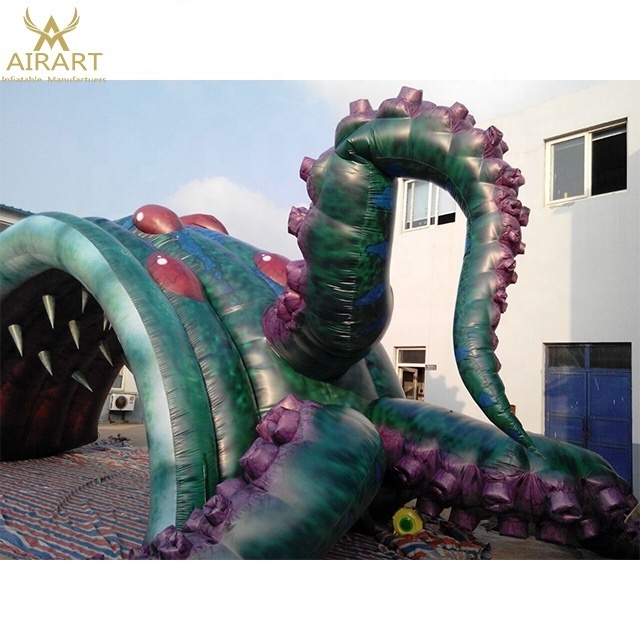 Octopus tentacles tunnel inflatable tents decoration inflatable halloween tent