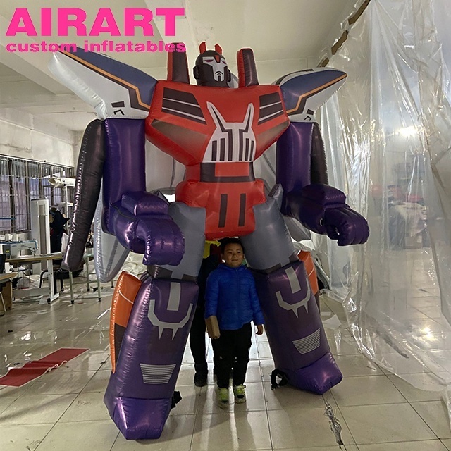 large walking inflatable robot puppet,customized shape robot balloon,large inflatable puppet mascot