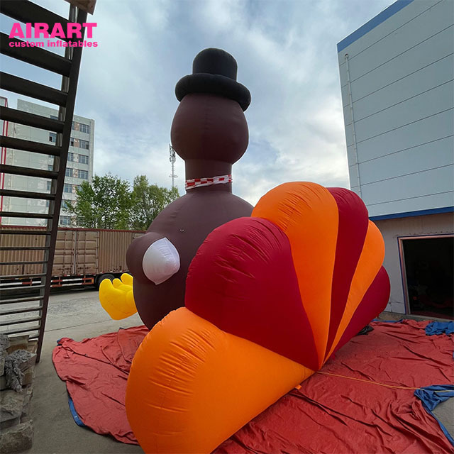 custom Christmas decoration giant inflatable rooster/inflatable Turkey