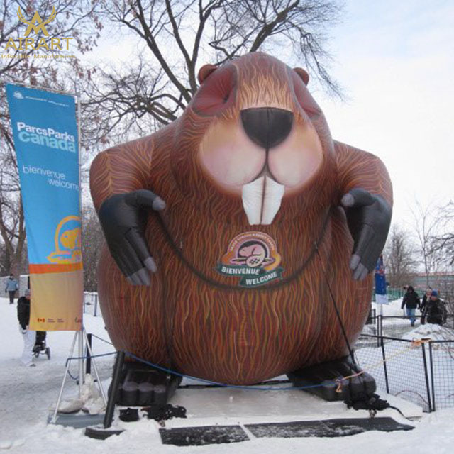 2020 Hot sale giant inflatable groundhog for advertising