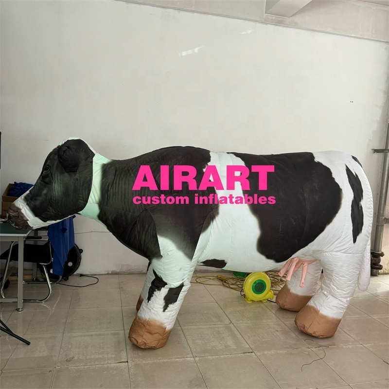 custom made shape inflatable dairy cow,inflatable cow puppet