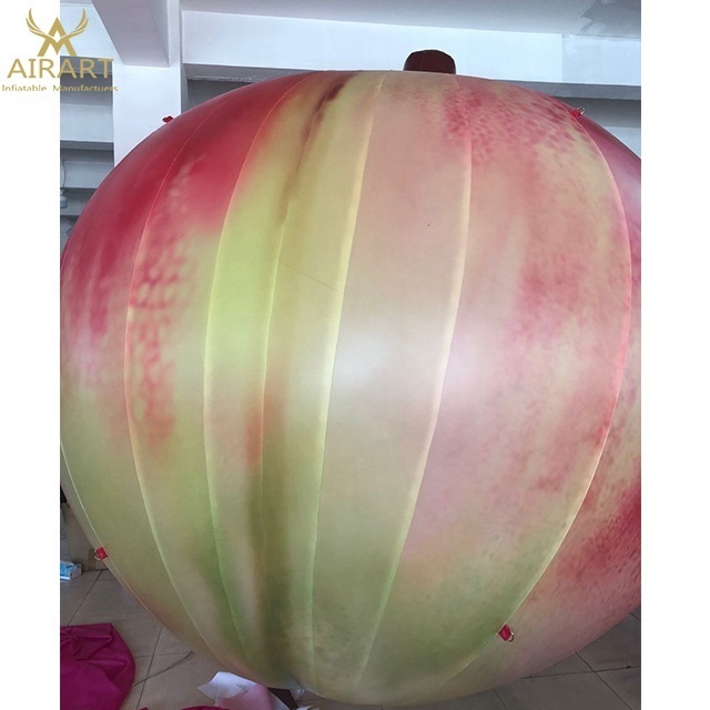 Fruit decoration model custom giant inflatable fruit peaches for advertising inflatable