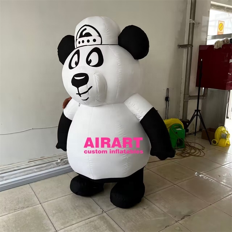 Airart activity decoration inflatable panda costume,inflatable animal suit for parade props