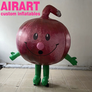 advertising decoration air blow battery costume,inflatable onion mascot costume