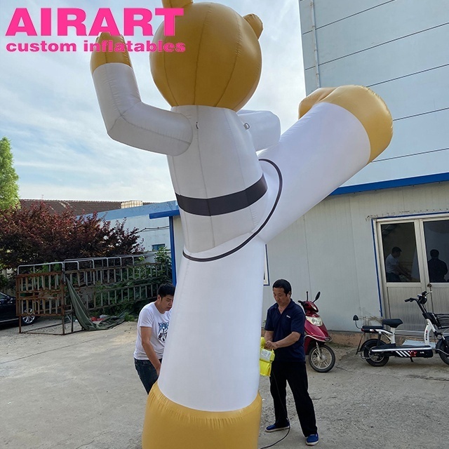 inflatable karate doll,Outdoor Advertising Customized Inflatable Taekwondo Man Cartoon Toys