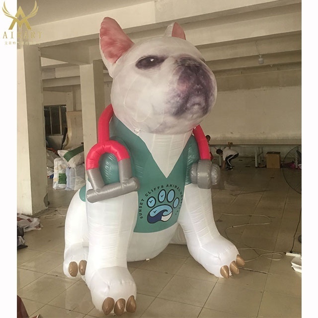 giant inflatable dog boston terrier customized your own Pets shape