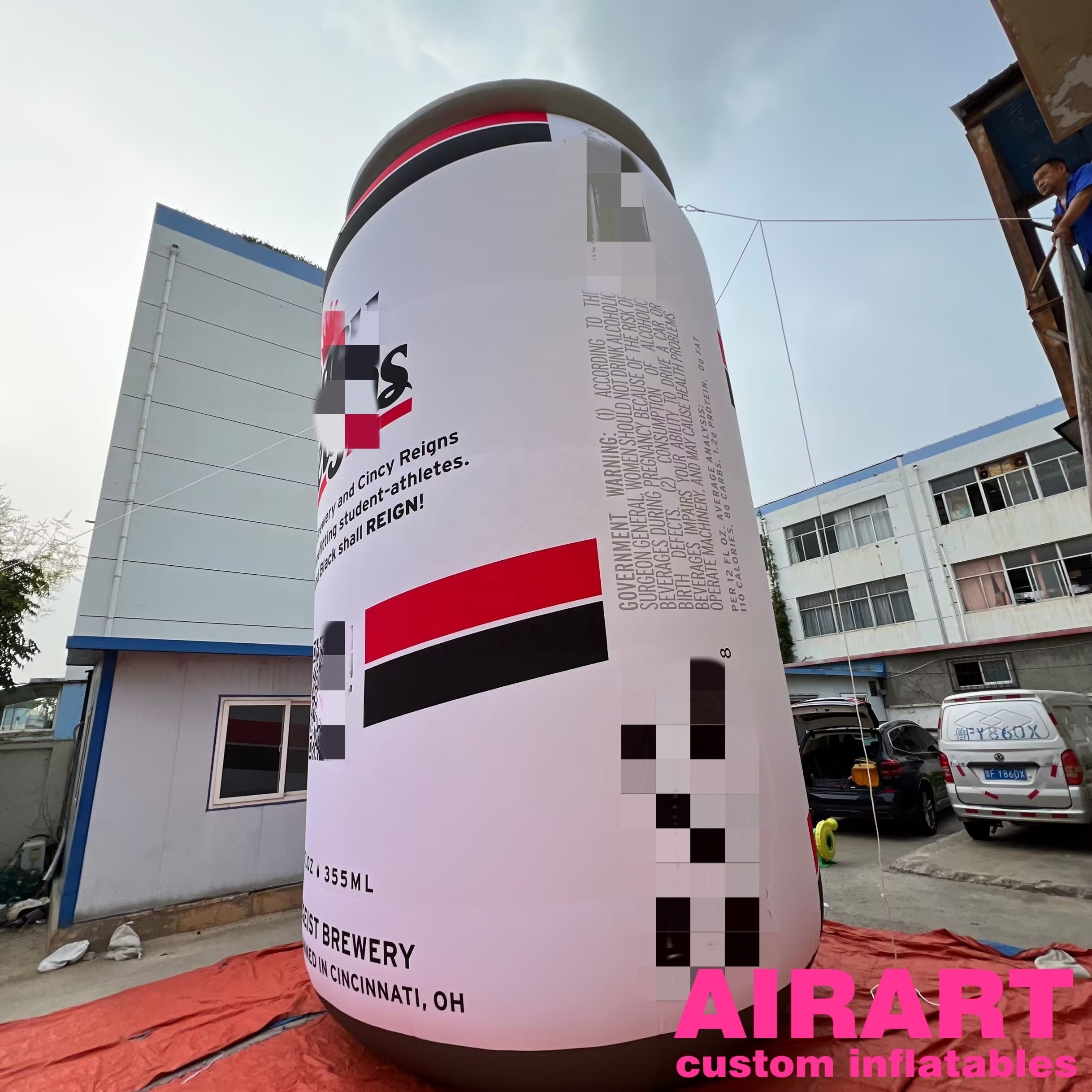 20ft High Inflatable Giant Can Printed Inflatable Can Custom Inflatable Drinks Can For Promotional Events