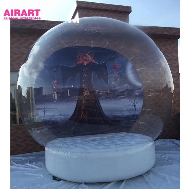 Christmas outdoor decorations cheap inflatable snow globes, giant inflatable Christmas snowballs