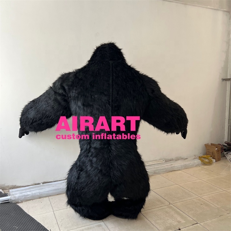 High quality inflatable plush gorilla costume inflatable gorilla suit