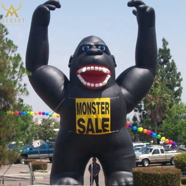 advertising giant inflatable gorilla monkey animal