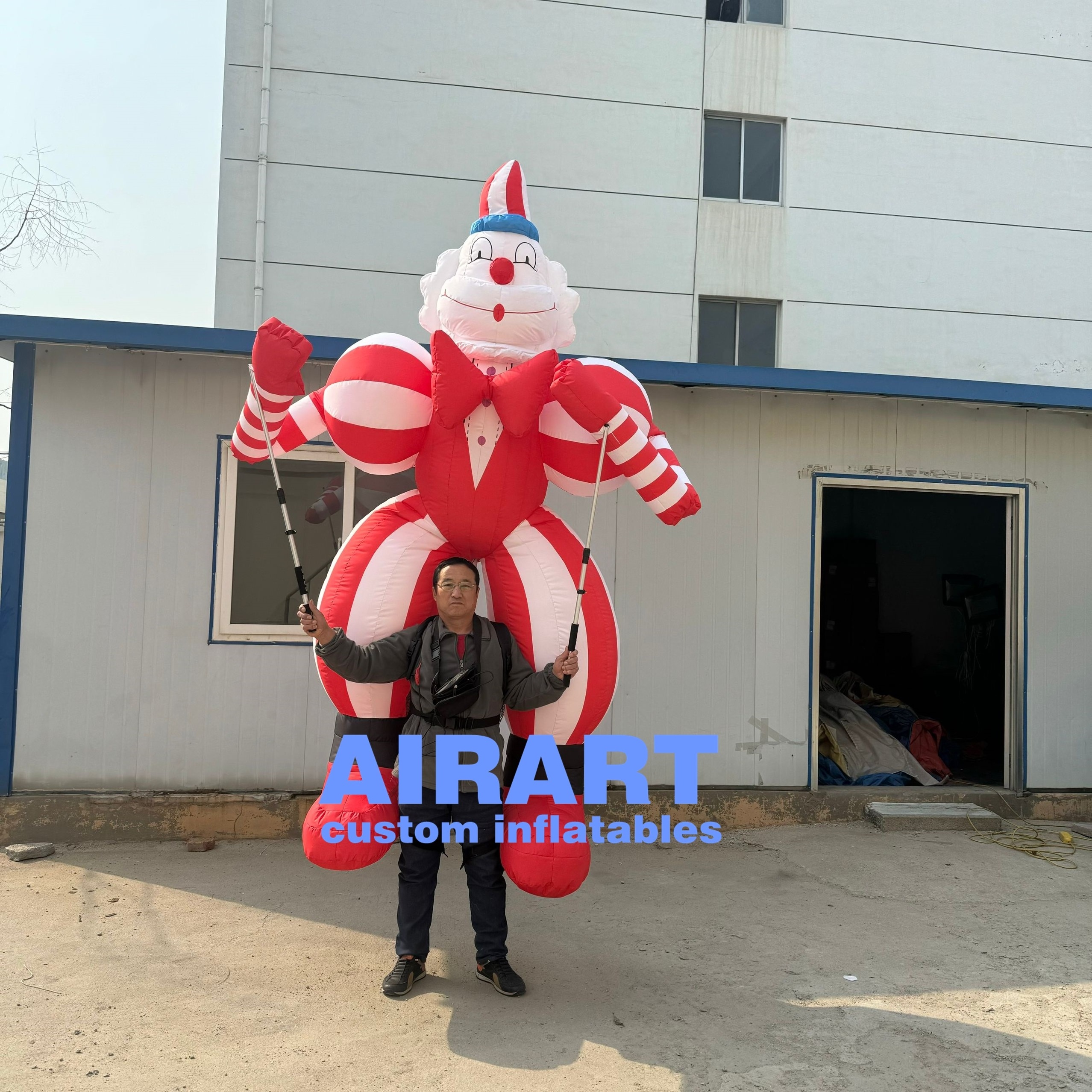 High quality inflatable circus prop clown puppet inflatable carnival parade puppet