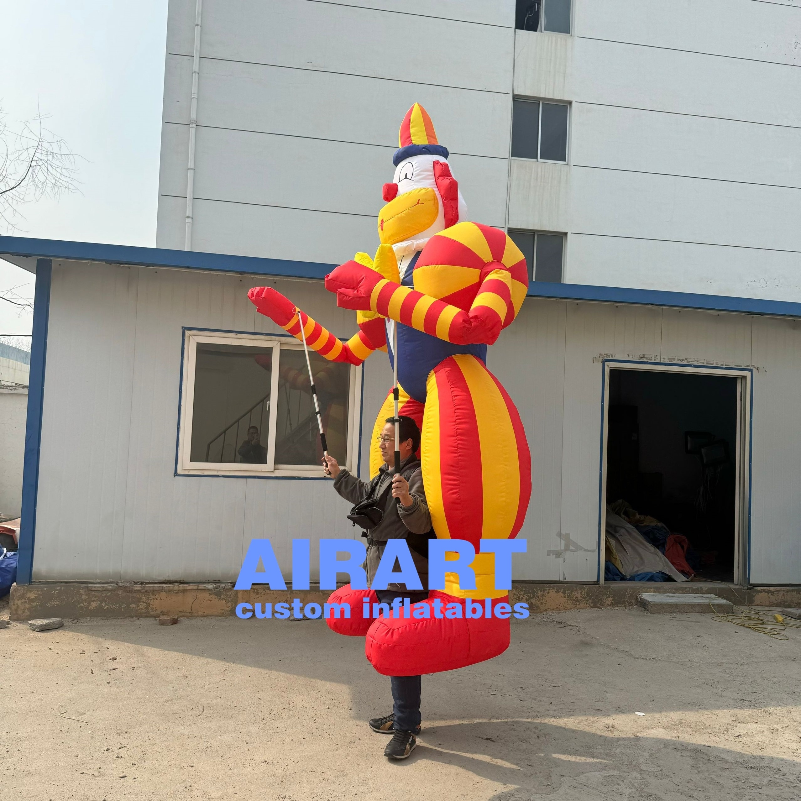 High quality inflatable circus prop clown puppet inflatable carnival parade puppet