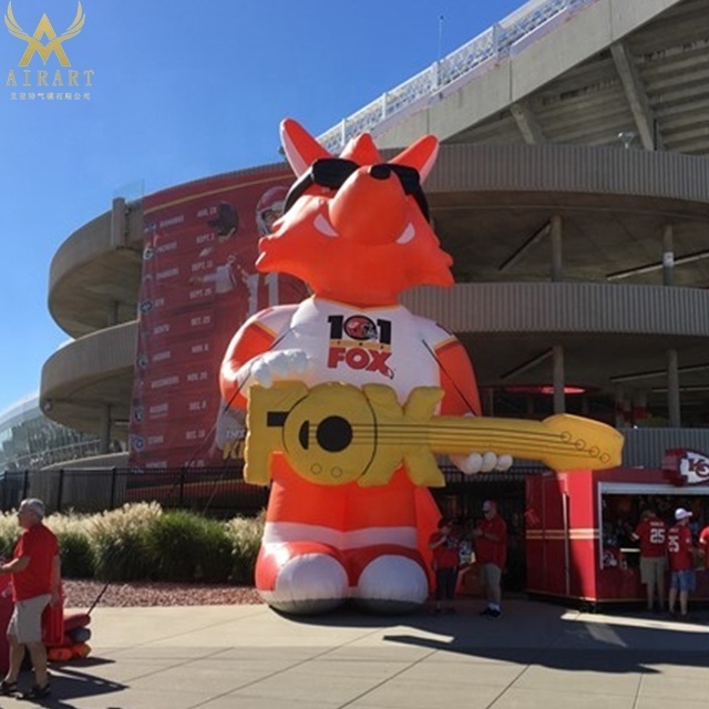 supply customized inflatable fox costume mascot cartoon costume for advertising outdoor parade