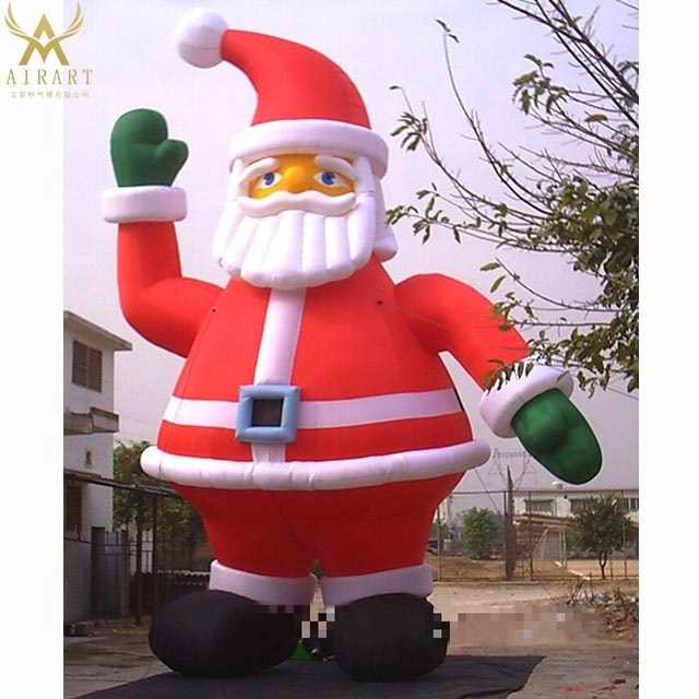 customized different shape inflatable santa claus figure balloon, large inflatable Father Christmas