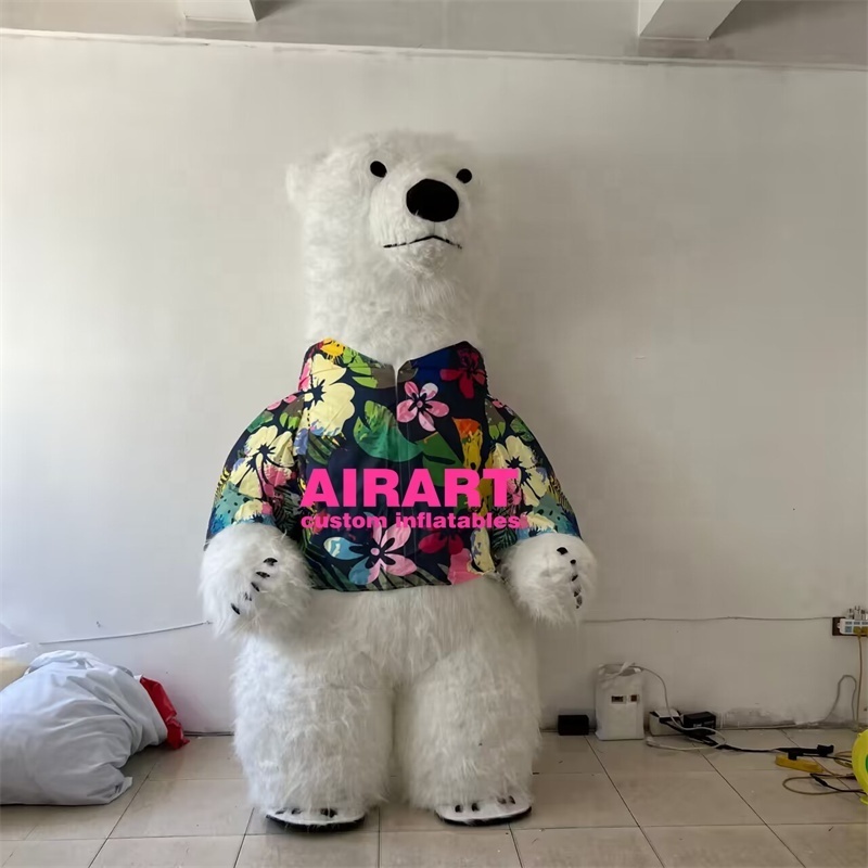 Animal suit inflatable bear costume inflatable polar bear costume