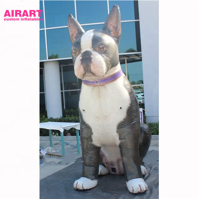 Custom inflatable cartoon dog model, giant inflatable boston terrier, inflatable dalmatian dog balloon