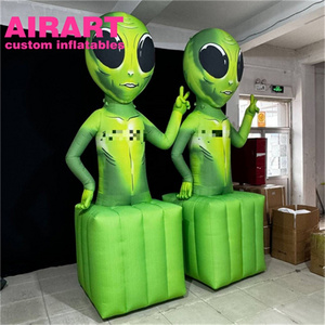 Event decoration inflatable figures customized, space theme inflatable alien for display