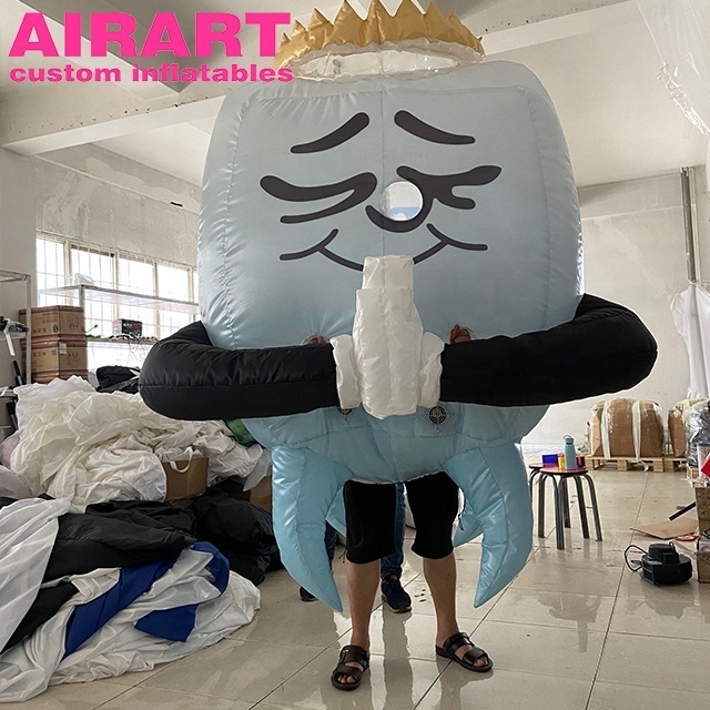 Giant DIY Tooth Shape Inflatable Balloon Costume,custom company mascot cartoon figure