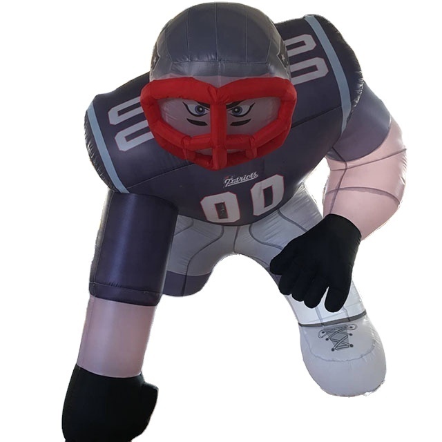 A 2m high customized pattern inflatable football sportsman/giant inflatable baseball player C-20