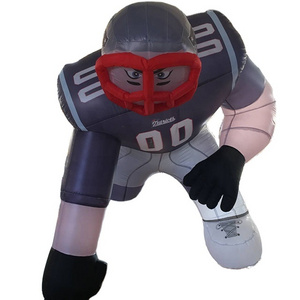 A 2m high customized pattern inflatable football sportsman/giant inflatable baseball player C-20