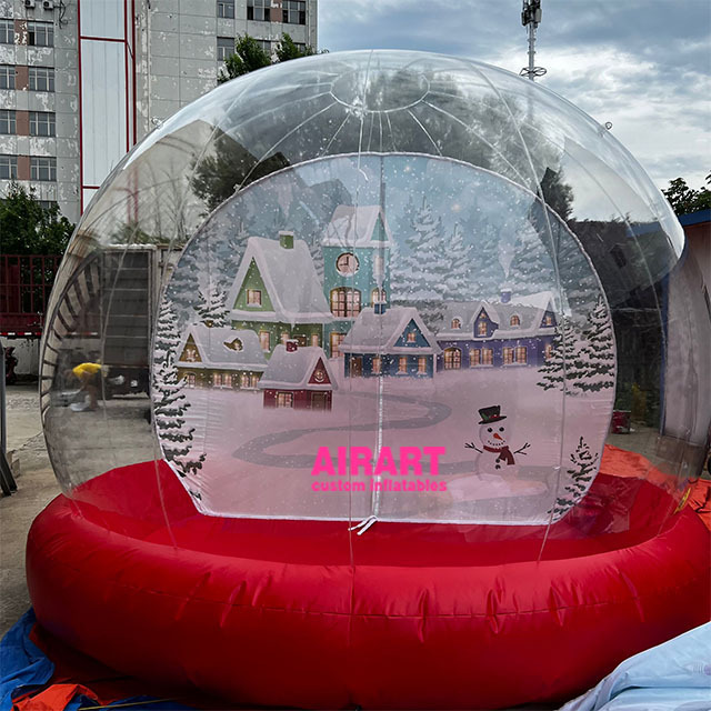 Big Christmas inflatable decoration outdoor indoor xmas snow globe inflatable