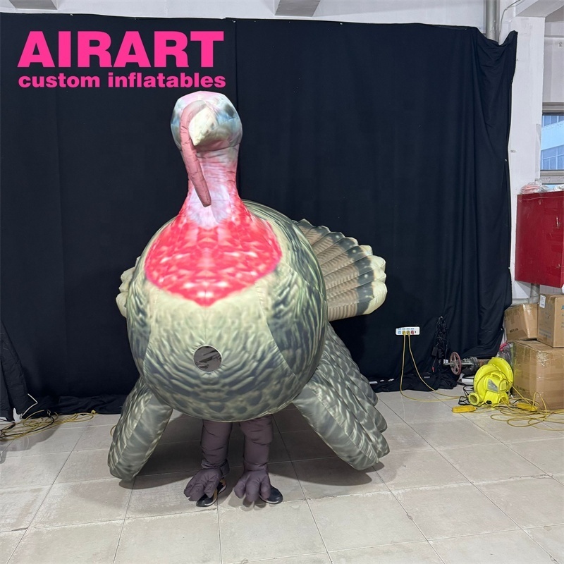 Activity decorating parade inflatable turkey costume,inflatable turkey suit balloon for advertising