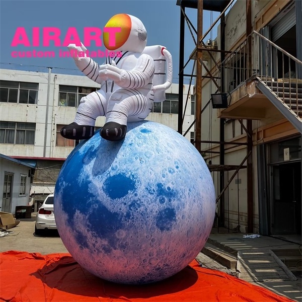 Outdoor decoration giant inflatable astronaut inflatable planet