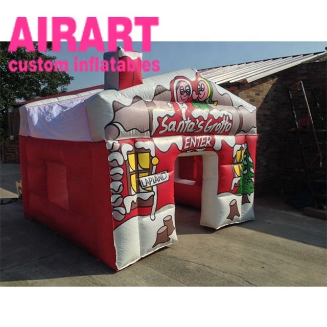 Big Xmas outdoor decoration inflatable printing logo tent