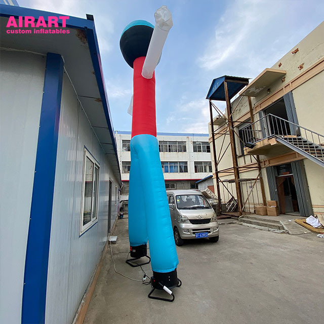 Personalized 6m high inflatable robot air dancer,double legs air dancer with blower for advertising