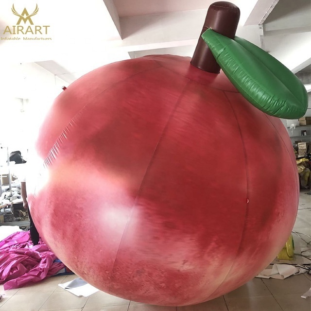 Fruit decoration model custom giant inflatable fruit peaches for advertising inflatable