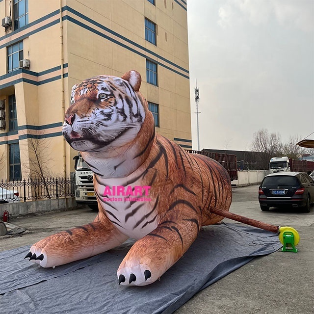 Giant Inflatable Animals, Customized Inflatable Tiger, Outdoor Decoration Mascot Statue